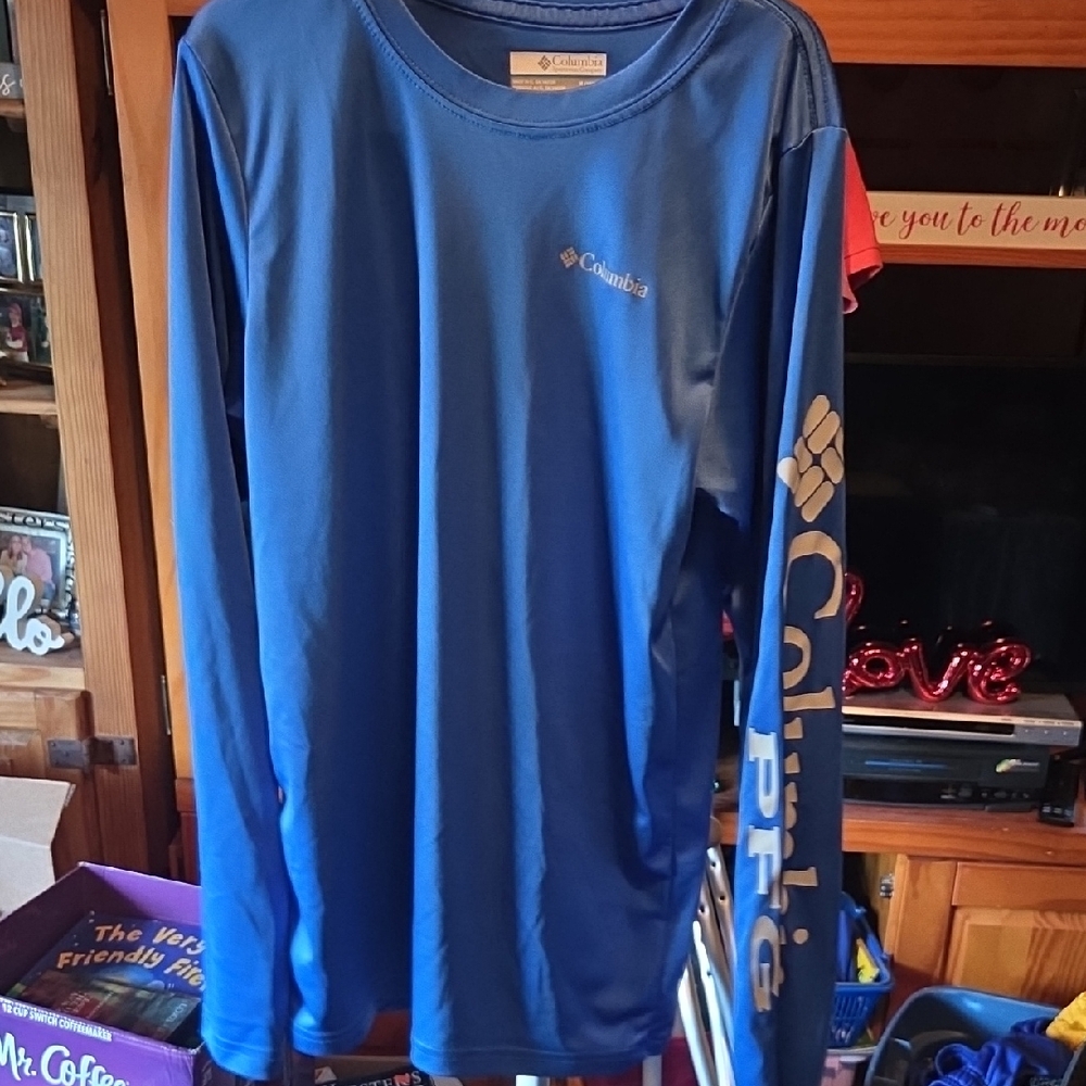 Columbia Kids Long Sleeve Shirt in Vibrant Blue